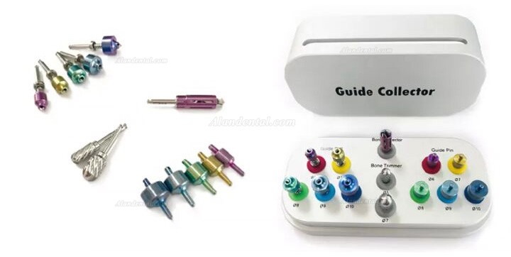 Dental Implant Surgical Guide Drill Guide Pin Bone Trimmer and Bone Collector Kit